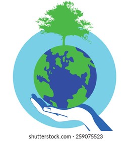 Green earth,sustainable development concep
