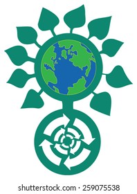 Green earth,sustainable development concep