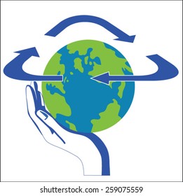 Green earth,sustainable development concep
