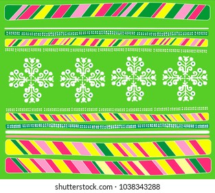 
Green easter ornament in folk style