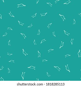 Green Ebola virus disease icon isolated seamless pattern on green background.  Vector Illustration