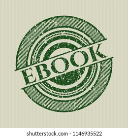 Green ebook rubber grunge texture stamp