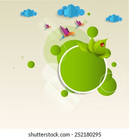 Green eco abstract design, Vector illustration eps 10