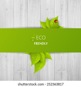 Green eco abstract design, Vector illustration eps 10