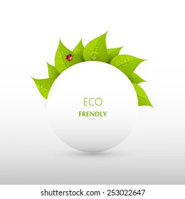Green eco abstract design, Vector illustration eps 10