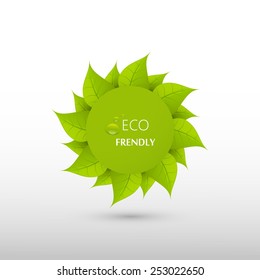 Green eco abstract design, Vector illustration eps 10