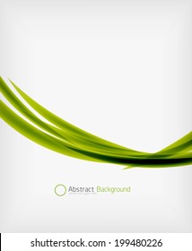 Plantilla de diseño de composición de línea abstracta ecológica verde con espacio de copia