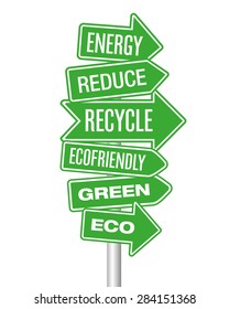 Green eco arrows