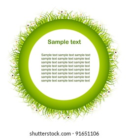 green eco background, abstract art illustration