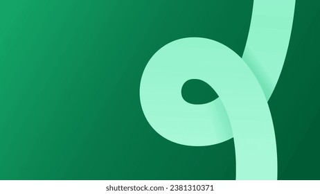 green eco background. abstract background with waves. green gradient color wallpaper. green background.