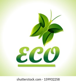 Green Eco Background vector illustration 