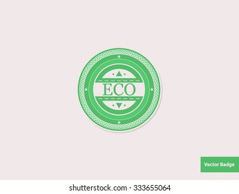 Green Eco Badge