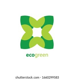 Logotipo ecológico ecológico de vectores (signo, símbolo, icono, elemento de diseño)