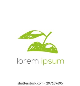 Green eco bio vector logo (sign, symbol, icon, design element)