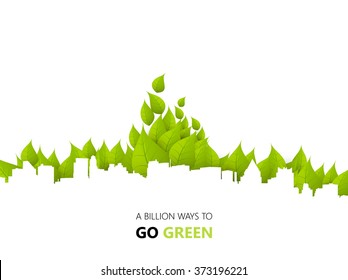 Green Eco City Background Design