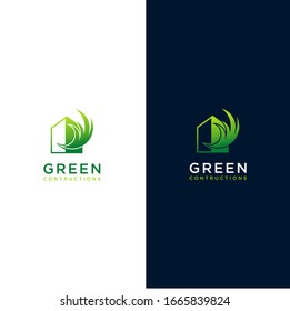 Green Eco Constuction Logo Template
