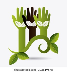 Green Eco design, vector illustration eps 10.
