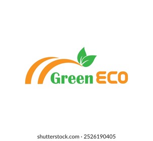 Green ECO eco, Green ECO Ecology logo, Natural element eco logo, green ecology logo template