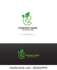 Green eco energy  letters  eLogo Icon Template. Illustration vector graphic. Design concept leaves power energy With Initial e Logo Design. Perfect for corporate, technology, initial.