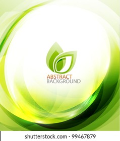 Green eco energy motion background