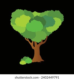 El concepto del Día Mundial del Medio Ambiente Libre y Ecológico Verde. ilustración de pintura vectorial.