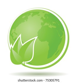 Green ECO FRIENDLY Label