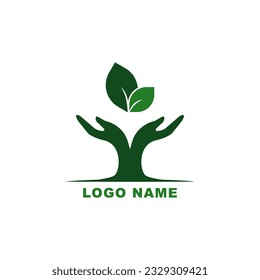 Green eco friendly logo design