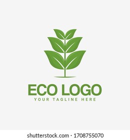 Green Eco Friendly Logo Template Design
