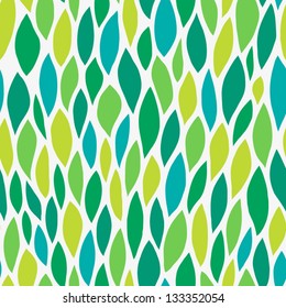 Green Eco Friendly Seamless Pattern. Abstract Wave Texture Background. Ecological Concept Design. Vector Illustration