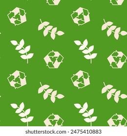 Patrón ecológico ecológico sin fisuras