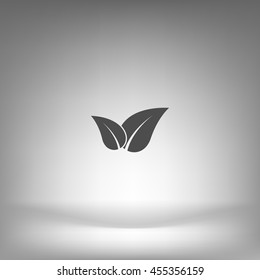 Green eco friendly sign. Vector illustration icon