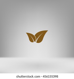 Green eco friendly sign. Vector illustration icon