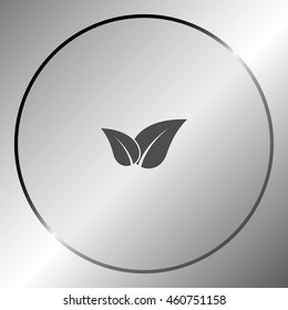 Green eco friendly sign. Vector illustration icon