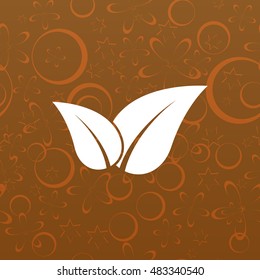 Green eco friendly sign. Vector illustration icon