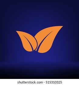 Green eco friendly sign. Vector illustration icon