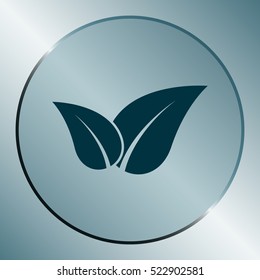 Green eco friendly sign. Vector illustration icon