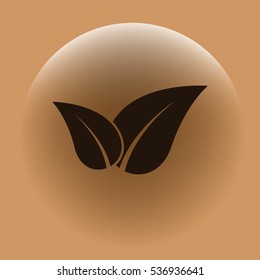 Green eco friendly sign. Vector illustration icon