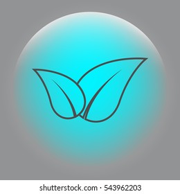 Green eco friendly sign. Vector illustration icon
