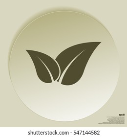 Green eco friendly sign. Vector illustration icon