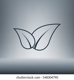 Green eco friendly sign. Vector illustration icon