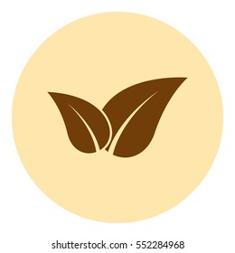 Green eco friendly sign. Vector illustration icon