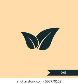Green eco friendly sign. Vector illustration icon