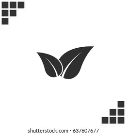 Green eco friendly sign. Vector illustration icon