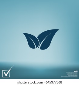 Green eco friendly sign. Vector illustration icon