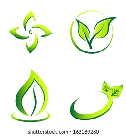 green eco icons