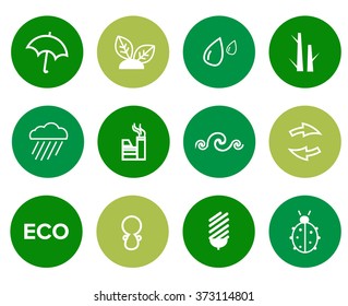 green eco icons