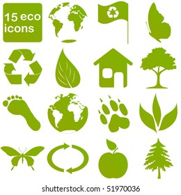 green eco icons