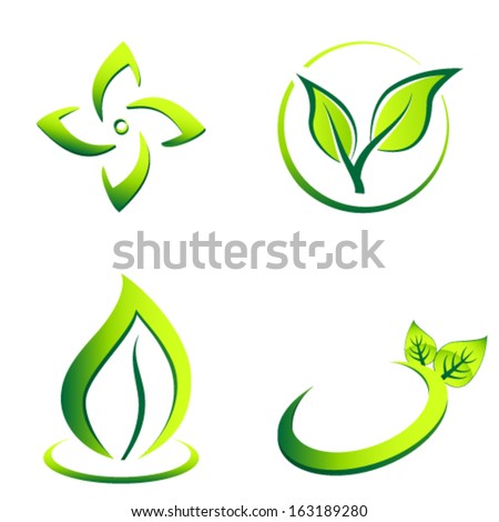 green eco icons