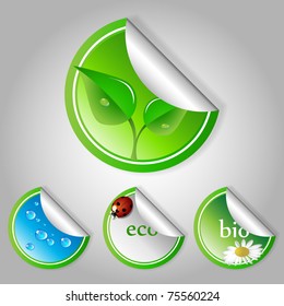 Green eco labels