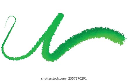 Green eco Letter U Logo Template Design